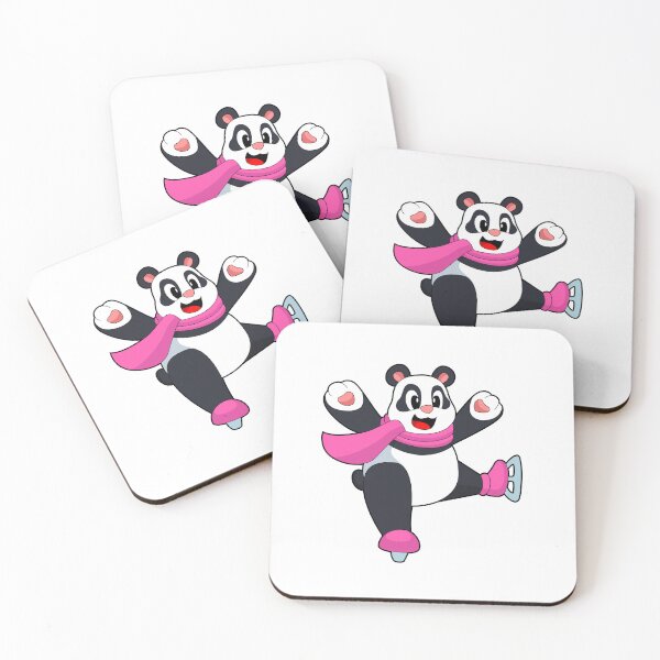 Aperçu de l'œuvre Panda Ice skating Ice skates créée et vendue par Snabdesign84.
