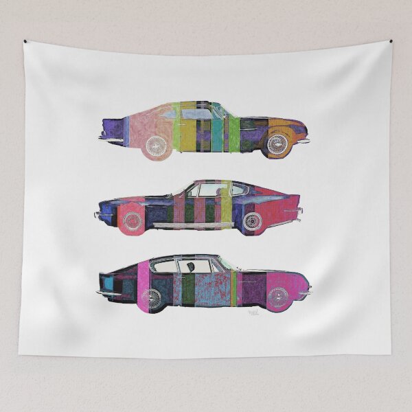 Item preview, Aston Martin DB6 pop colors designed and sold by Aaaah Eeeek  Studio.