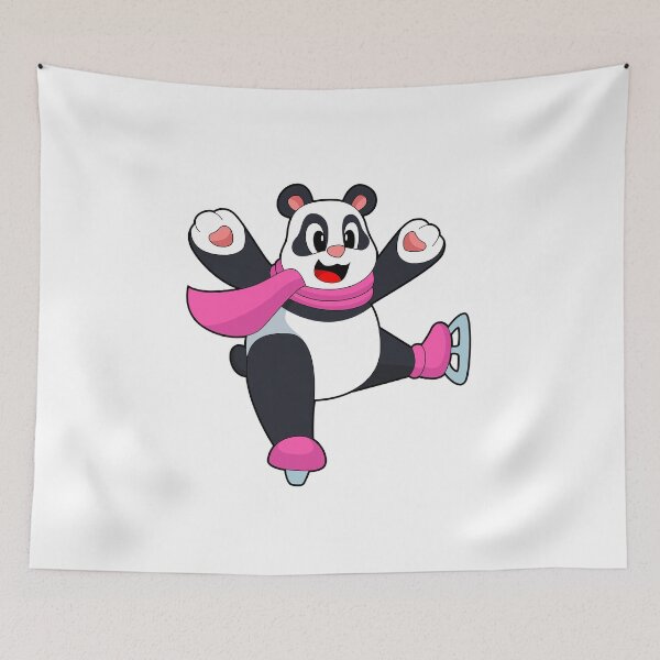 Aperçu de l'œuvre Panda Ice skating Ice skates créée et vendue par Snabdesign84.