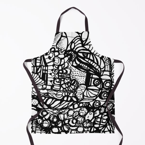 Item preview, Black and white doodle drawing - abstract Sharpie art designed and sold by smooshfaceutd.