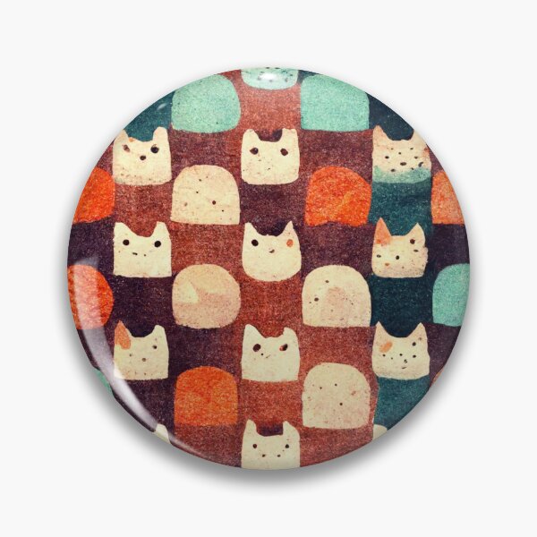 Item preview, cute pattern with kitten designed and sold by RavingRacoon.