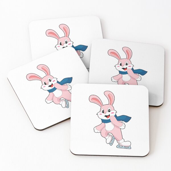 Aperçu de l'œuvre Rabbit Ice skating Ice skates créée et vendue par Snabdesign84.