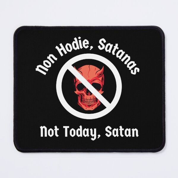 Item preview, Not Today, Satan - Non Hodie, Satanas. Anti-Evil Latin Language Meme designed and sold by IceCreamMuseum.