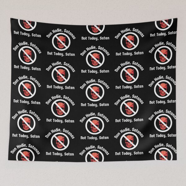 Item preview, Not Today, Satan - Non Hodie, Satanas. Anti-Evil Latin Language Meme designed and sold by IceCreamMuseum.