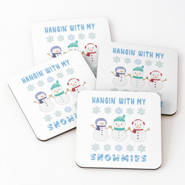 Item preview, HANGING WITH MY SNOWMIES FUN CHRISTMAS HAPPY SNOWMEN designed and sold by ittybittyowl.