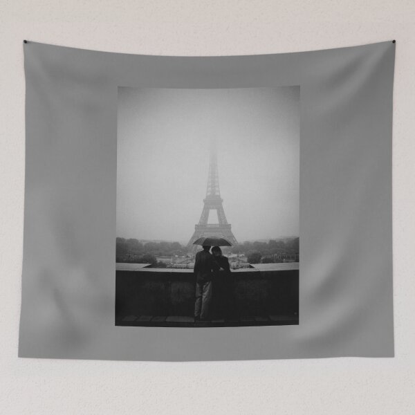 Item preview,  "déja Vue" Paris . The couple in the misty dreamy day in Paris. designed and sold by PhotogalleryCJ.