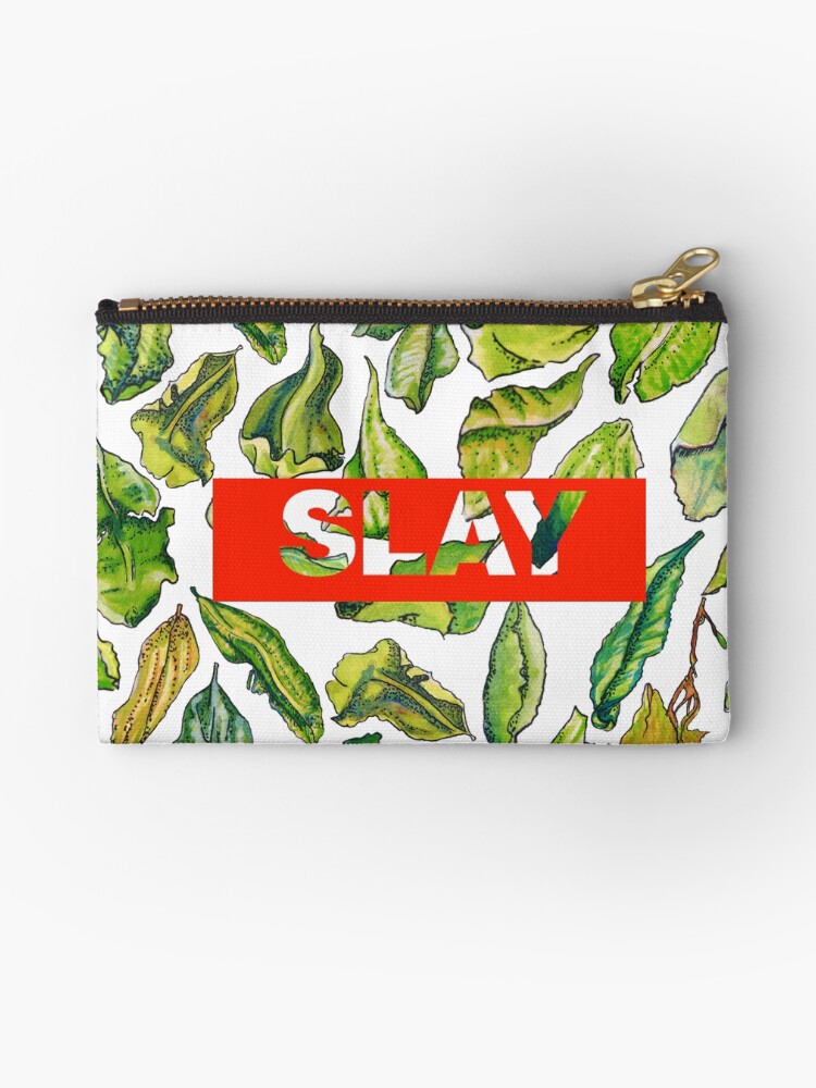 "Slay tea // tea pattern and slang" Studio Pouches by camiquinta