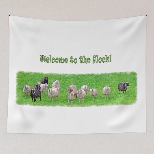 Item preview, Flock of sheep designed and sold by leobrix.