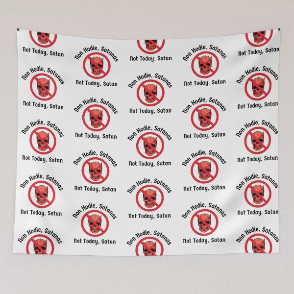 Item preview, Latin Language Not Today, Satan - Non Hodie, Satanas. Anti-Evil Meme designed and sold by IceCreamMuseum.