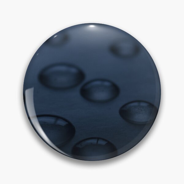Item preview, Dark Water Drops on Surface, Black and Blue photograph designed and sold by KellyTheresaPic.