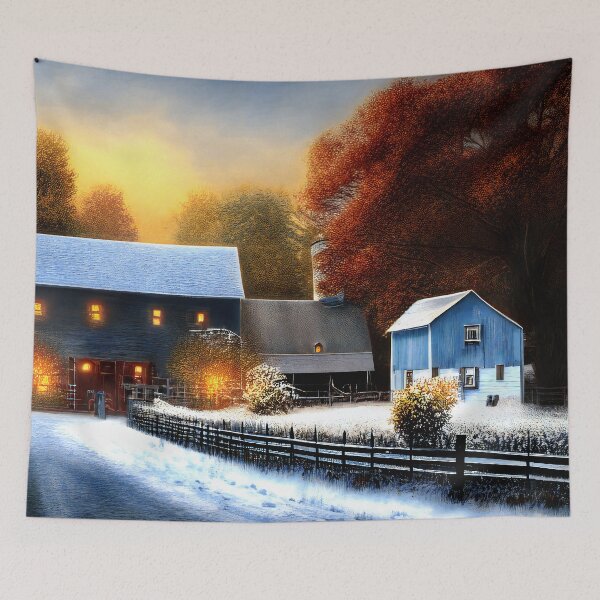 Item preview, Autumn Season at the Farm, Early Morning Chores designed and sold by Itaya Art.