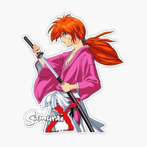 Himura kenshin - Kenshin manga Sticker by ArtSellerWorker