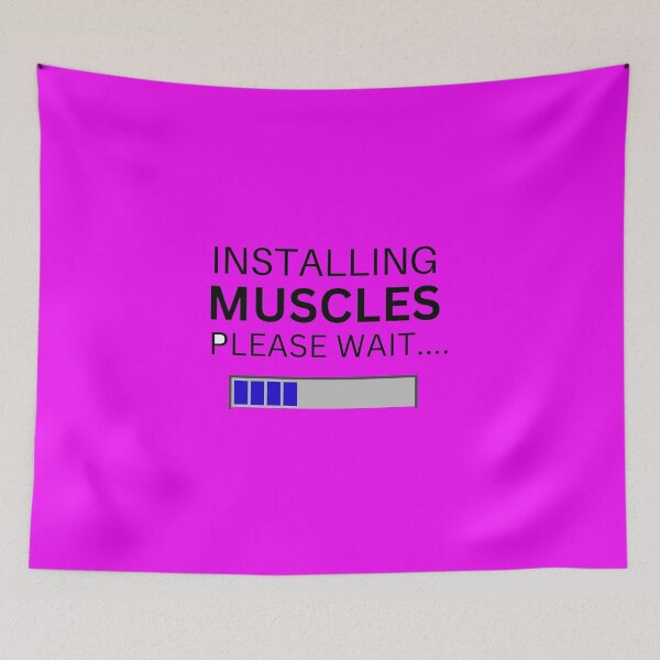 Item preview, Installing muscles t shirt designed and sold by Hasnat Hameed.