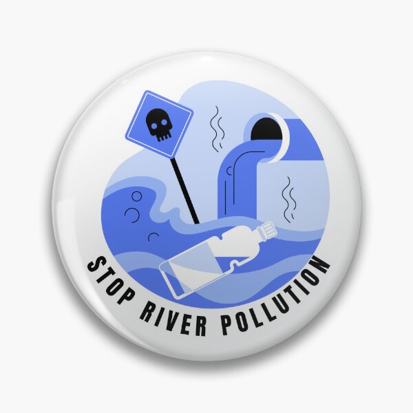Item preview, River Pollution | Stop River Pollution | Save The Environment  designed and sold by PrintyRelatable.