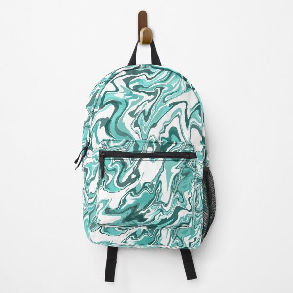 Item preview, Abstract teal paint spill inspired digital illustration designed and sold by m-and-m2022.