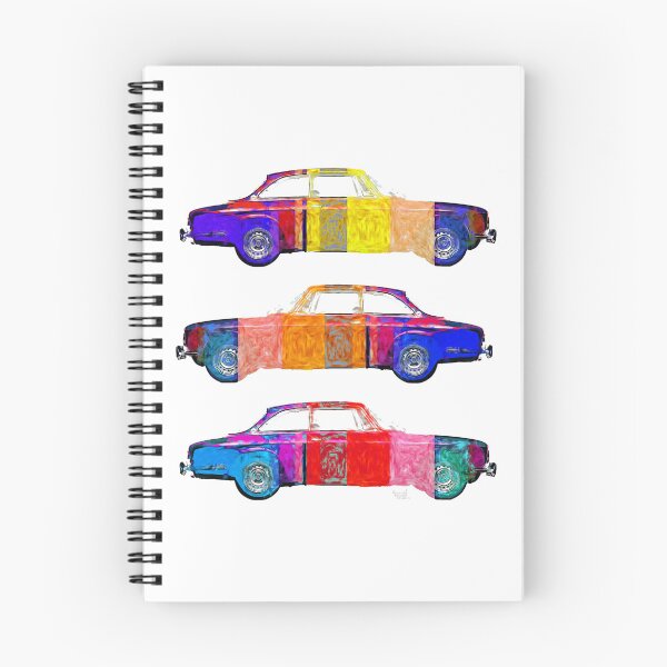 Item preview, 3 Alfa Romeo Junior GT 1973 pop colors designed and sold by Aaaah Eeeek  Studio.