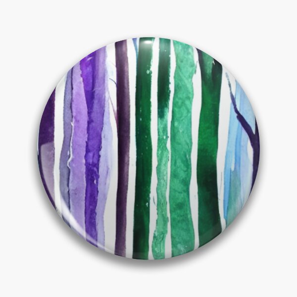 Item preview, Abstract Winter Aurora Forest Watercolor designed and sold by 18thCircusCat.