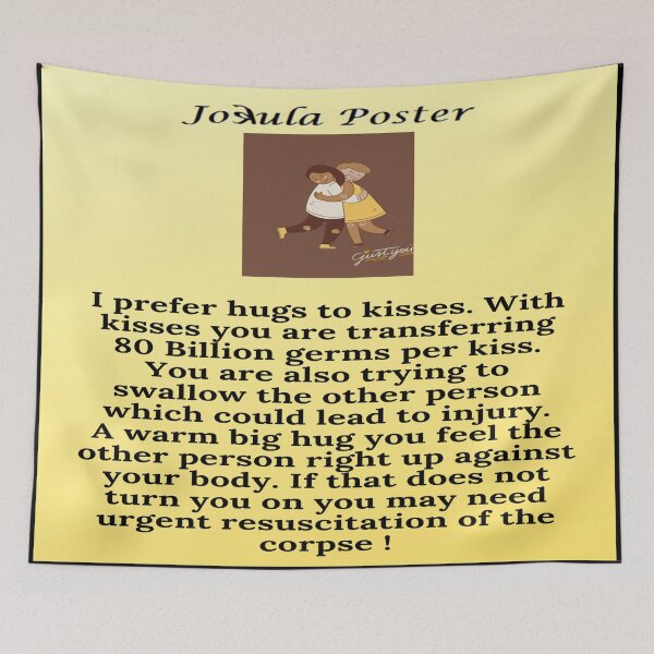 Item preview, jokula poster  hugs vs kisses black  designed and sold by skoumpourdides.
