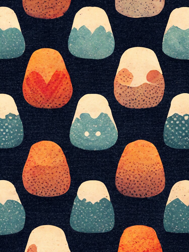 Thumbnail 4 of 4, Samsung Galaxy Phone Case, Retro pattern mountains designed and sold by RavingRacoon.