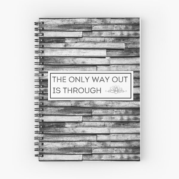 Item preview, The only way out is through Sign Throw Pillow designed and sold by MagicWolfStar.