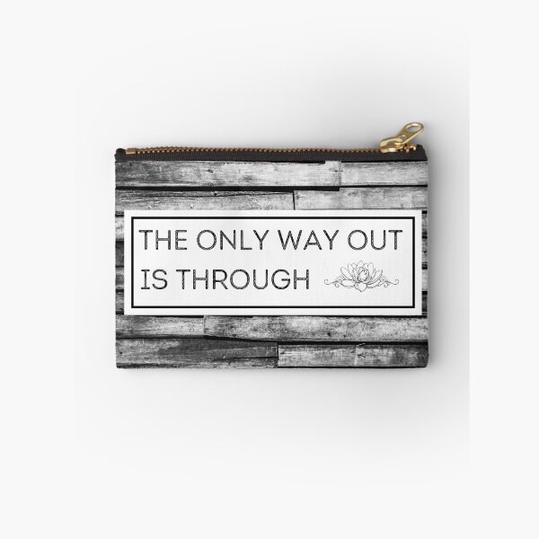 Item preview, The only way out is through Sign Throw Pillow designed and sold by MagicWolfStar.