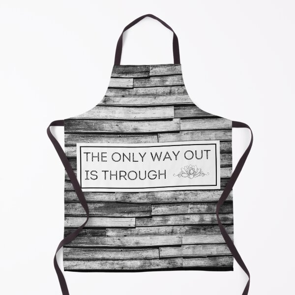 Item preview, The only way out is through Sign Throw Pillow designed and sold by MagicWolfStar.