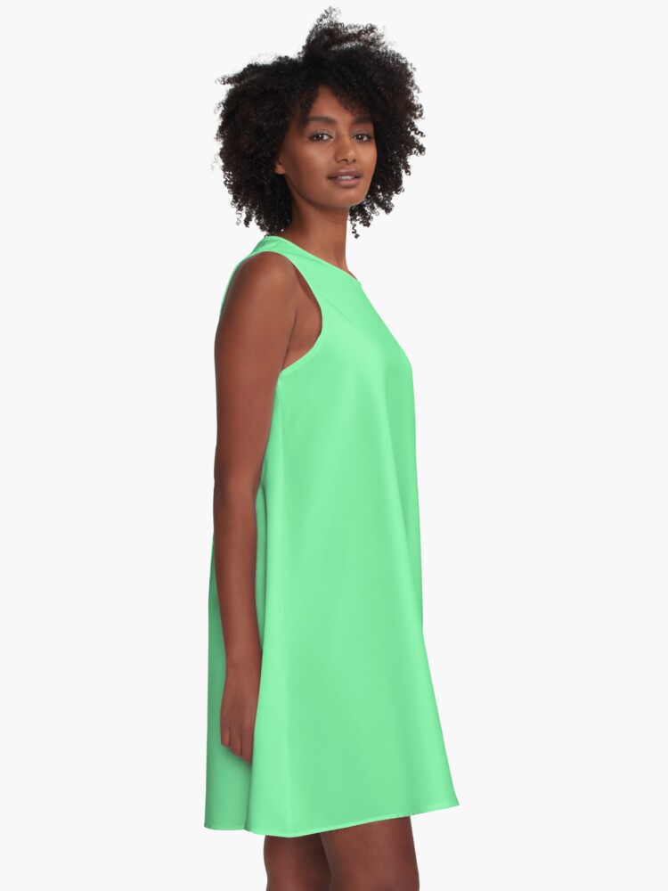 mint green a line dress