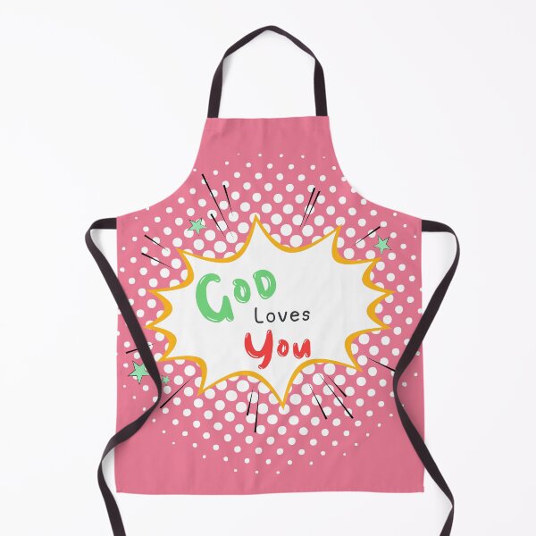 Item preview, God Loves You Christian Phrase Pop Art designed and sold by bible-prints.