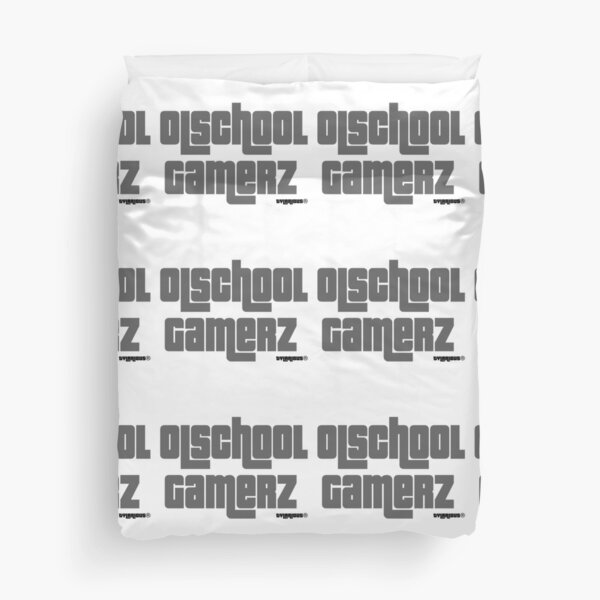 Olschool Gamerz Gray Duvet Cover