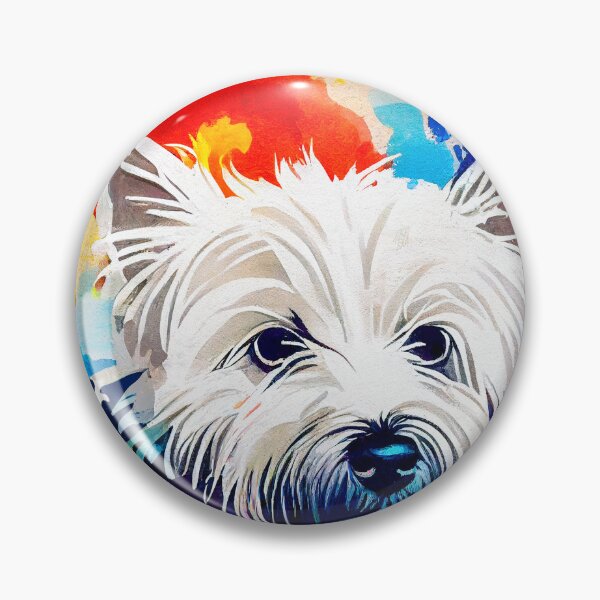 Item preview, Colorful Westie Dog Terrier designed and sold by Bored Art 101.