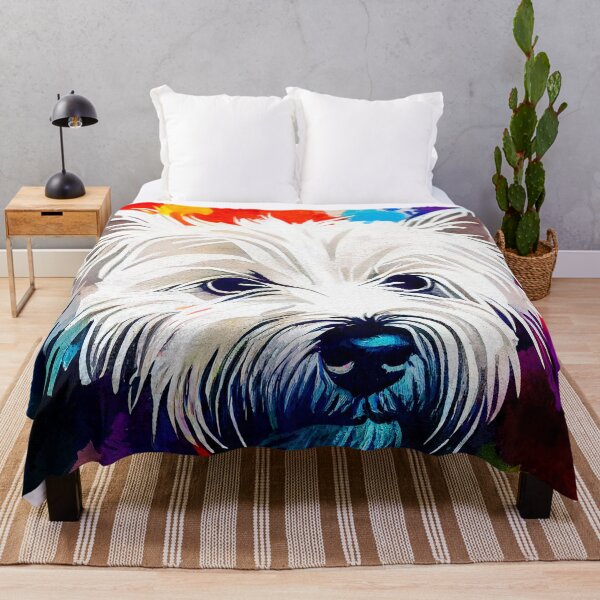 Item preview, Colorful Westie Dog Terrier designed and sold by Bored Art 101.