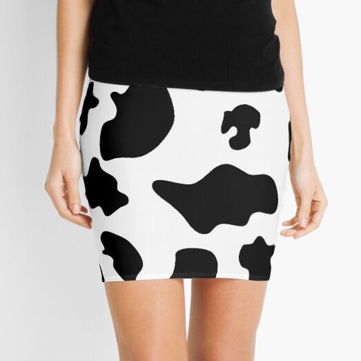 Cow pattern spots animal print Mini Skirt