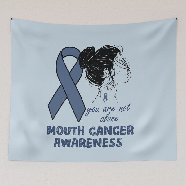 Item preview, you are not alone mouth cancer awareness designed and sold by tee-snipe.