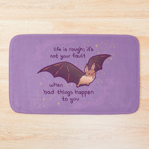 Item preview, "It's Not Your Fault When Bad Things Happen to You" Flying Bat and Stars designed and sold by thelatestkate.