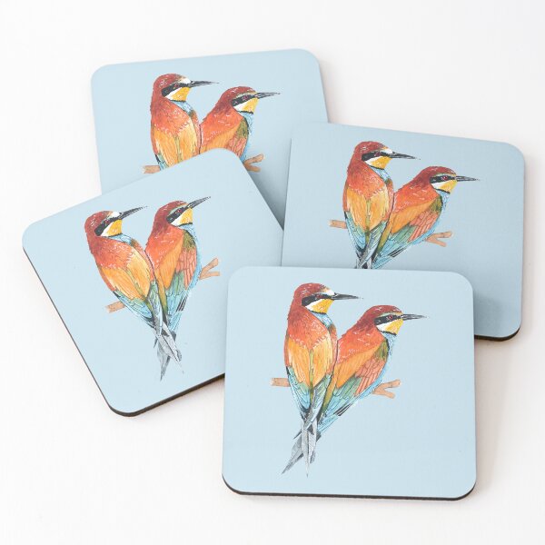 Item preview, EUROPEAN BEE-EATER COUPLE designed and sold by BEATRIZ ABAITUA.