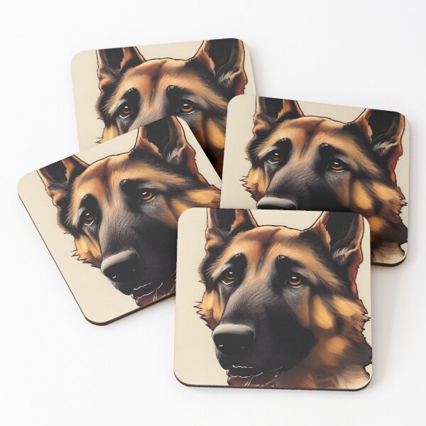 Item preview, Cute German shepherd portrait - classic Shepherd  designed and sold by Devin Farinsky.