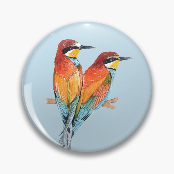 Item preview, EUROPEAN BEE-EATER COUPLE designed and sold by BEATRIZ ABAITUA.