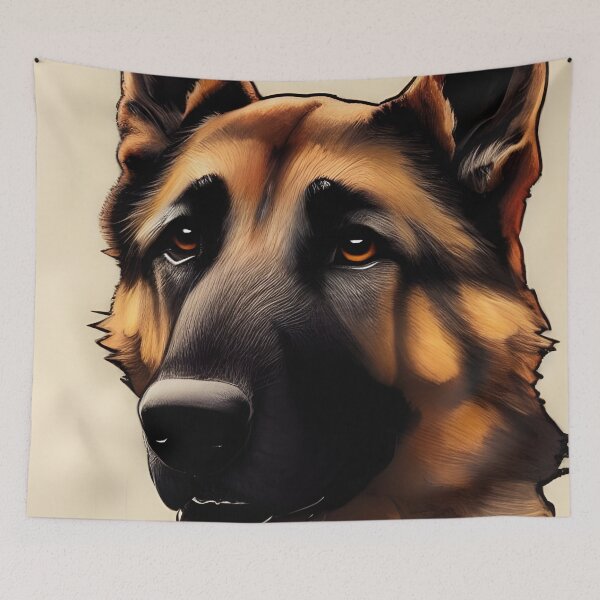 Item preview, Cute German shepherd portrait - classic Shepherd  designed and sold by Devin Farinsky.