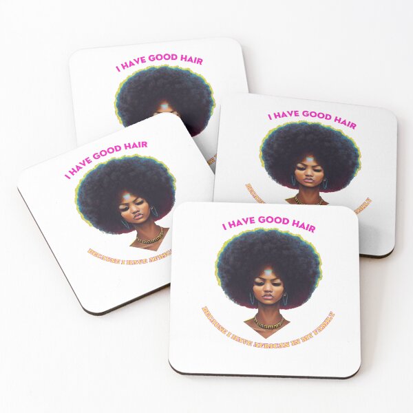 Item preview, Funny Tribal African American Beautiful Hair Quote Sticker designed and sold by TheCreativeFab.