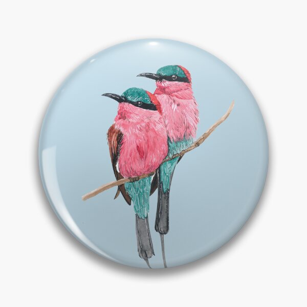 Item preview, SOUTHERN CARMINE BEE-EATER COUPLE designed and sold by BEATRIZ ABAITUA.