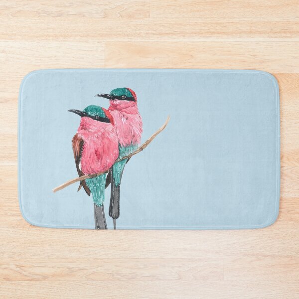Item preview, SOUTHERN CARMINE BEE-EATER COUPLE designed and sold by BEATRIZ ABAITUA.