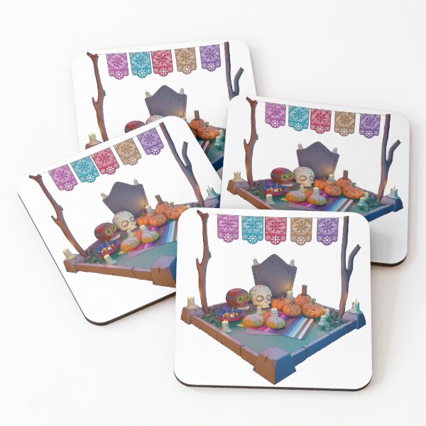 Item preview, Day of the dead offering with painted borders designed and sold by 3DChop.
