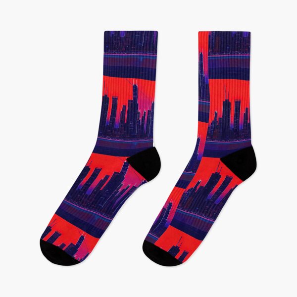 Item preview, Chicago Neon Vaporwave designed and sold by ComicsFactory.