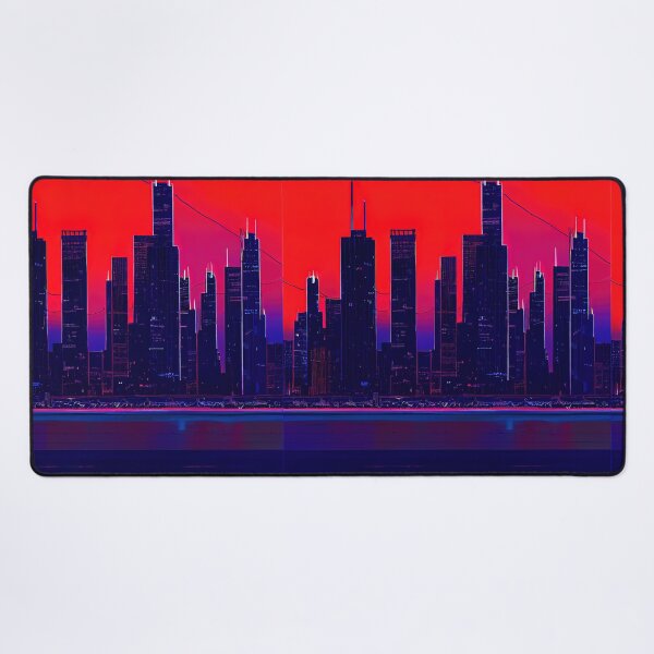 Item preview, Chicago Neon Vaporwave designed and sold by ComicsFactory.