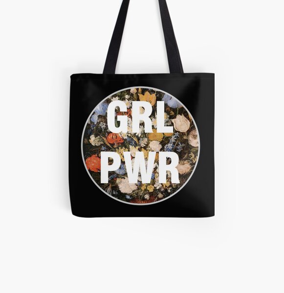 Female Empowerment Girl Power Girls Supporting Girls Reusable Shoulder bag Feminist National Womens Day Rainbow Bag GRL PWR Tote Bag