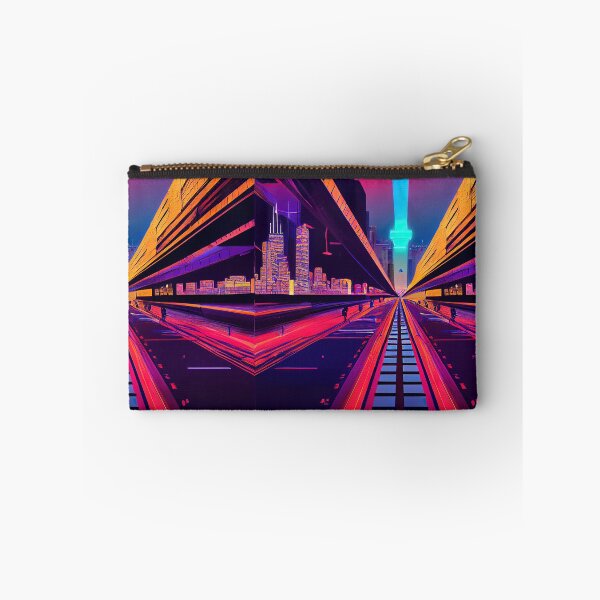 Aperçu de l'œuvre Chicago 2D neon créée et vendue par ComicsFactory.