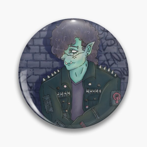 Item preview, punk orc Salem character art designed and sold by bonesp-design.