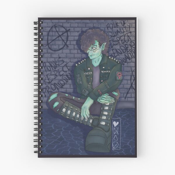 Item preview, punk orc Salem character art designed and sold by bonesp-design.