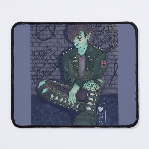 Item preview, punk orc Salem character art designed and sold by bonesp-design.