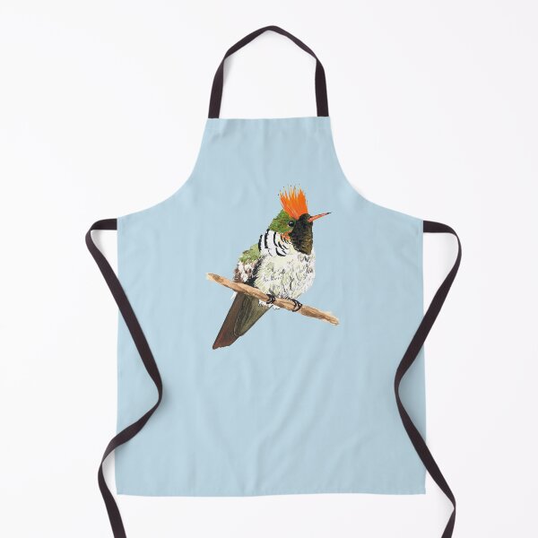 Item preview, FRILLED COQUETTE HUMMINGBIRD-Lophornis magnificus designed and sold by BEATRIZ ABAITUA.